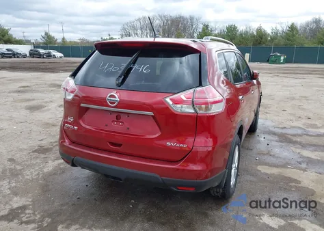 2016 Nissan Rogue Sv из США, поврежденный, VIN KNMAT2MV9GP730861